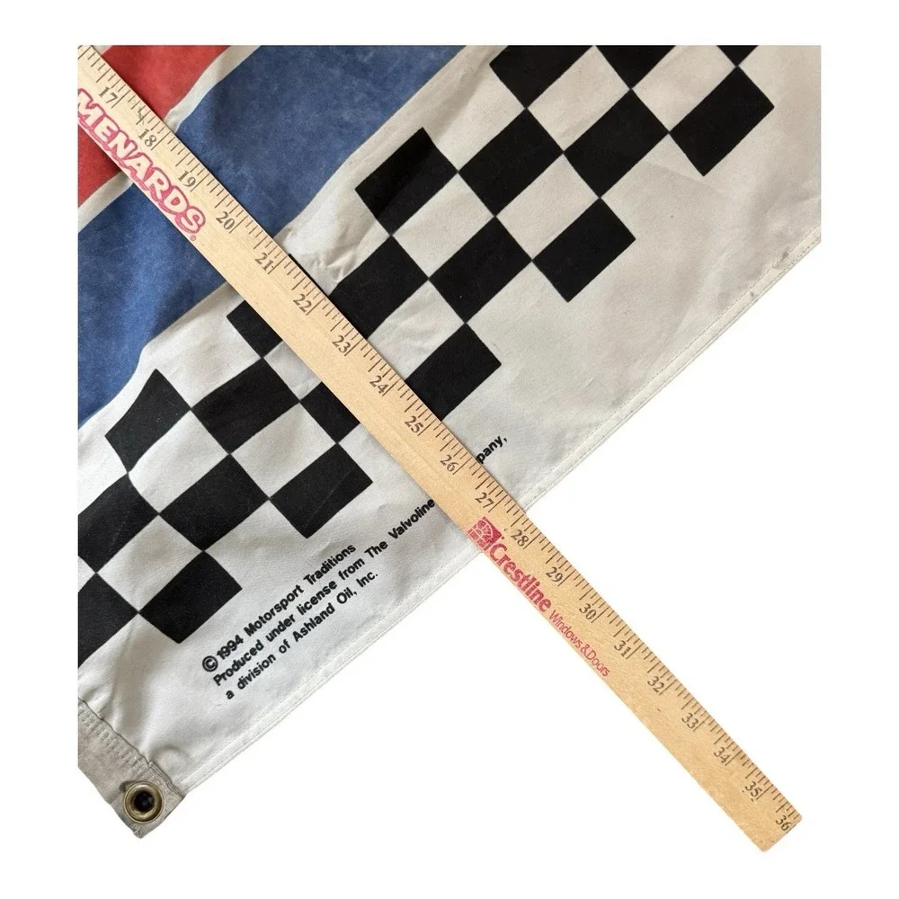 Vintage 1994 Mark Martin Valvoline #6 Racing Flag Banner NASCAR Winston Cup READ